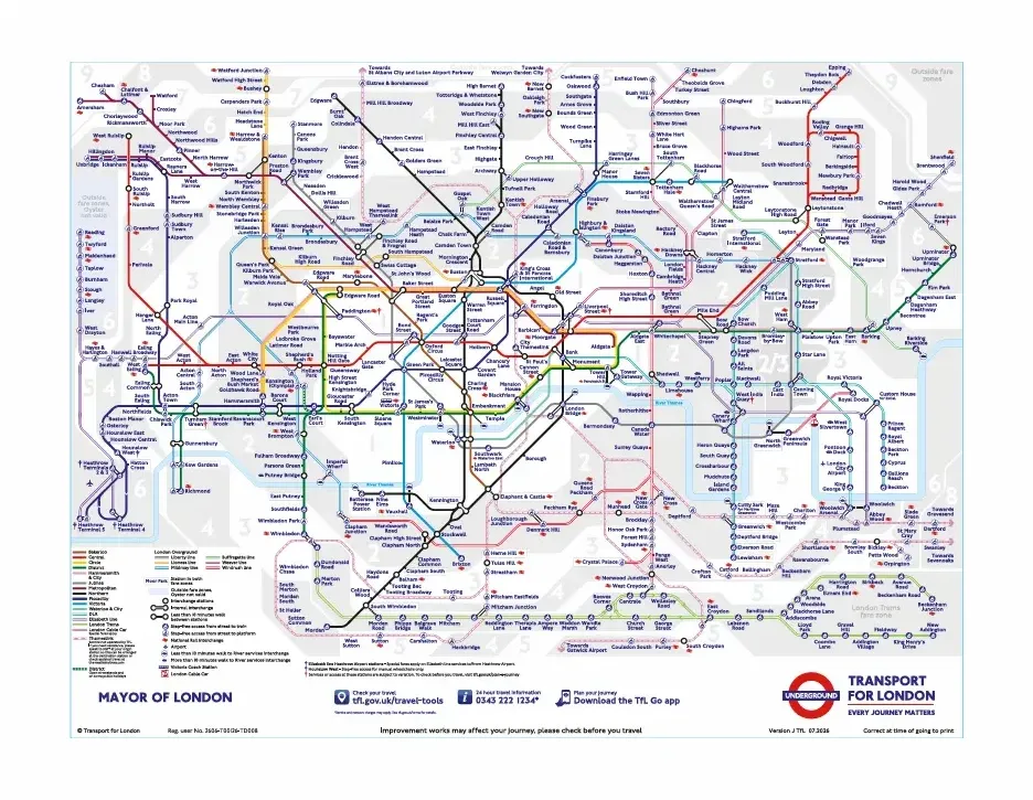 Vorschau der London Underground Tube Map